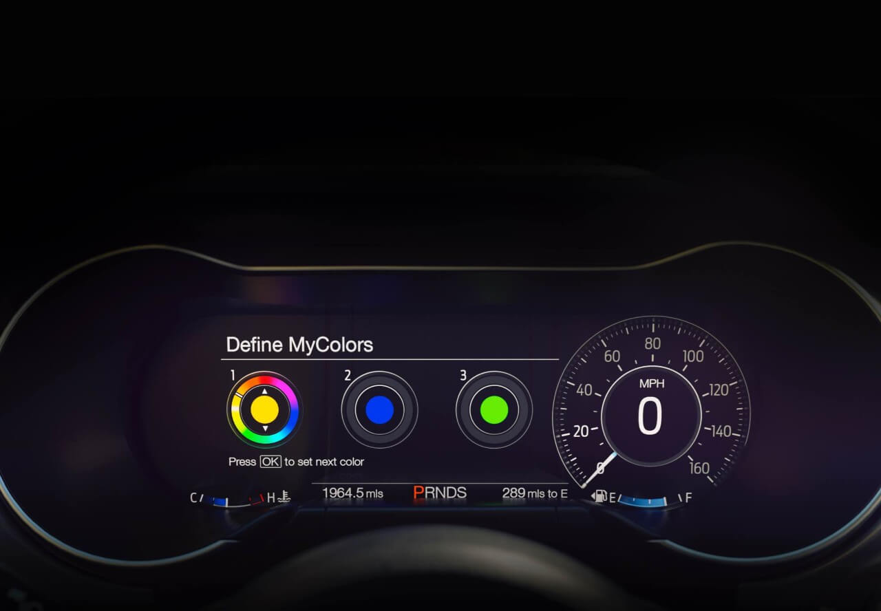 2018 mustang facelift gauges interior