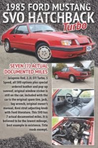 dennis collins mustang mustangs barrett-jackson barrett jackson mustang fan club mustangfanclub world record auction foxbody sn95 low mileage