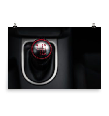 Shelby GT350R "Shift into Gear" Poster
